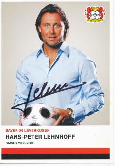Hans Peter Lehnhoff  2008/2009  Bayer 04 Leverkusen  Fußball Autogrammkarte original signiert 