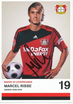Marcel Risse  2008/2009  Bayer 04 Leverkusen  Fußball Autogrammkarte original signiert 