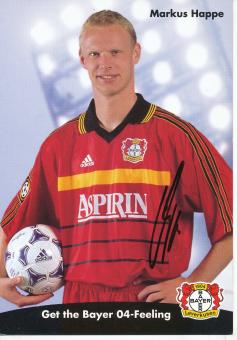 Markus Happe  1998/1999  Bayer 04 Leverkusen  Fußball Autogrammkarte original signiert 