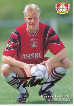Markus Feldhoff   1997/1998  Bayer 04 Leverkusen  Fußball Autogrammkarte original signiert 