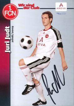 Juri Judt  2008/2009  FC Nürnberg  Fußball Autogrammkarte original signiert 