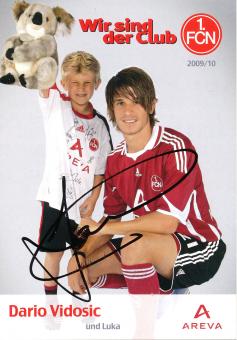 Dario Vidosic   2009/2010  FC Nürnberg  Fußball Autogrammkarte original signiert 