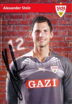 Alexander Stolz  2010/2011  VFB Stuttgart Fußball Autogrammkarte original signiert 