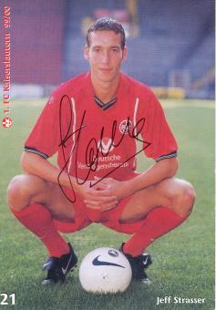 Jeff Srasser  1999/2000  FC Kaiserslautern  Fußball Autogrammkarte original signiert 