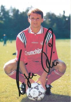 Jürgen Rische 1996/1997  FC Kaiserslautern  Fußball Autogrammkarte original signiert 