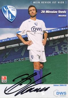 Miroslav Stevic  2004/2005  VFL Bochum  Fußball Autogrammkarte original signiert 