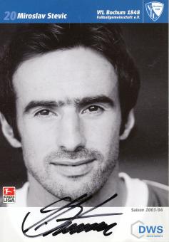 Miroslav Stevic  2003/2004  VFL Bochum  Fußball Autogrammkarte original signiert 