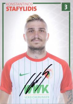 Konstantinos Stafylidis  2017/2018  FC Augsburg  Fußball Autogrammkarte original signiert 