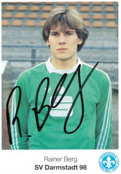 Rainer Berg  SV Darmstadt 98  Fußball Autogrammkarte original signiert 
