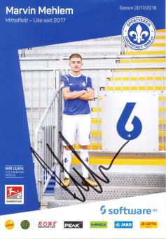 Marvin Mehlem  2016/2017  SV Darmstadt 98  Fußball Autogrammkarte original signiert 