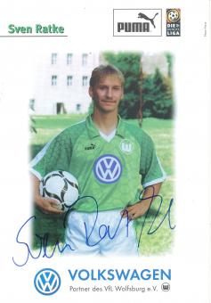 Sven Ratke  1997/1998  VFL Wolfsburg  Fußball Autogrammkarte original signiert 