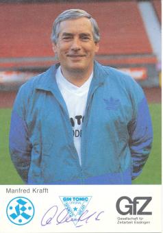 Manfred Krafft  1988/1989  Stuttgarter Kickers  Fußball Autogrammkarte original signiert 