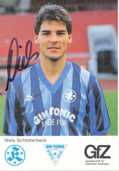 Niels Schlotterbeck  1988/1989   Stuttgarter Kickers  Fußball Autogrammkarte original signiert 