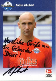 Andre Schubert    SC Paderborn  Fußball Autogrammkarte original signiert 