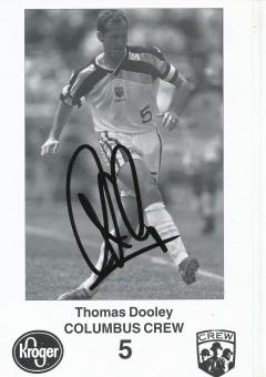 Thomas Dooley  Columbus Crew  Fußball Autogrammkarte  original signiert 