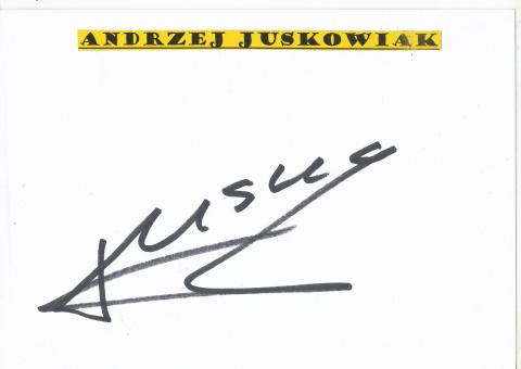 Andrzej Juskowiak  Polen  Fußball Autogramm Karte  original signiert 