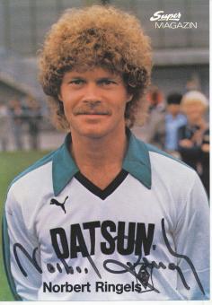 Norbert Ringels  1980/1981   Borussia Mönchengladbach Fußball Autogrammkarte original signiert 