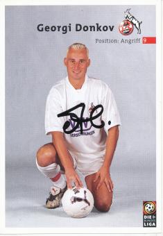 Georgi Donkov  2000/2001   FC Köln  Fußball Autogrammkarte original signiert 