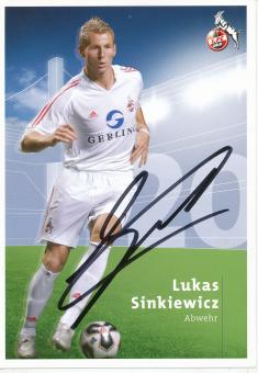 Lukas Sinkiewicz  2005/2006  FC Köln  Fußball Autogrammkarte original signiert 