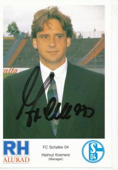 Helmut Kremers   1990/1991  FC Schalke 04  Fußball Autogrammkarte original signiert 