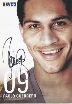 Paolo Guerrero  2008/2009   Hamburger SV  Fußball Autogrammkarte original signiert 