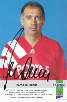 Bernd Cullmann  DFB   Portas  Fußball Autogrammkarte original signiert 