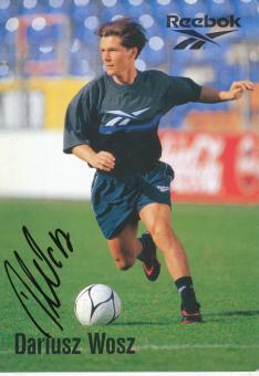 Dariusz Wosz   Reebok  Fußball Autogrammkarte original signiert 