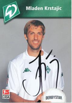 Mladen Krstajic   SV Werder Bremen  Fußball Autogrammkarte original signiert 