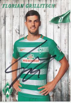 Florian Grillitsch  2016/2017  SV Werder Bremen  Fußball Autogrammkarte original signiert 