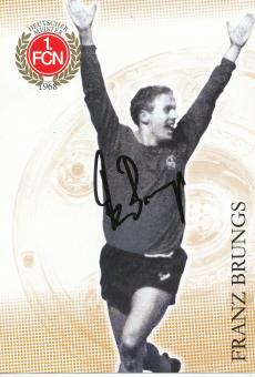 Franz Brungs   FC Nürnberg  Fußball Autogrammkarte original signiert 