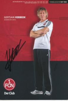 Gertjan Verbeek   2013/2014   FC Nürnberg  Fußball Autogrammkarte original signiert 