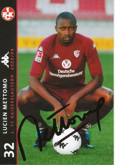 Lucien Mettomo  2003/2004   FC Kaiserslautern  Fußball Autogrammkarte original signiert 
