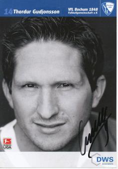 Thodur Gudjonsson  2003/2004  VFL Bochum  Fußball Autogrammkarte original signiert 