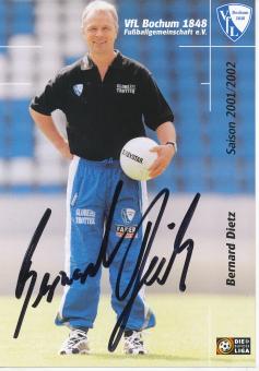 Bernard Dietz  2001/2002  VFL Bochum  Fußball Autogrammkarte original signiert 