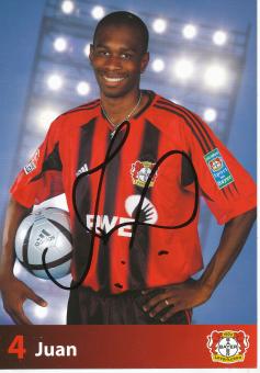Juan  2004/2005  Bayer 04 Leverkusen  Fußball Autogrammkarte original signiert 