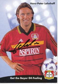 Hans Peter Lehnhoff   1998/1999   Bayer 04 Leverkusen  Fußball Autogrammkarte original signiert 