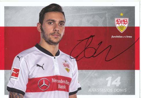 Anastasios Donis  2017/2018   VFB Stuttgart  Fußball Autogrammkarte original signiert 