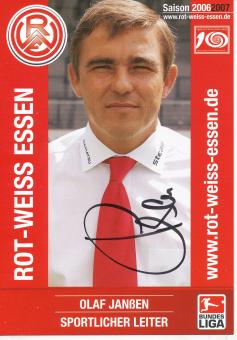 Olaf Janßen  2006/2007  Rot Weiss Essen  Fußball Autogrammkarte original signiert 