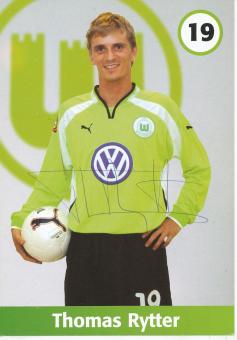 Thomas Rytter  VFL Wolfsburg  Fußball Autogrammkarte original signiert 
