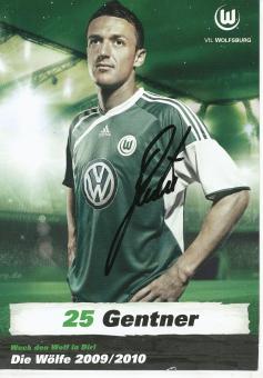 Christian Gentner  2009/2010   VFL Wolfsburg  Fußball Autogrammkarte original signiert 