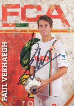 Paul Verhaegh  FC Augsburg  Fußball Autogrammkarte original signiert 