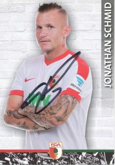 Jonathan Schmid  2016/2017  FC Augsburg  Fußball Autogrammkarte original signiert 