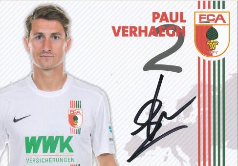 Paul Verhaegh  2015/2016  FC Augsburg  Fußball Autogrammkarte original signiert 