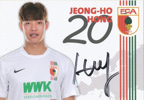 Jeong Ho Hong   2015/2016  FC Augsburg  Fußball Autogrammkarte original signiert 