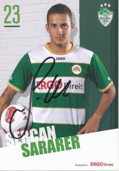 Sercan Sararer  2012/2013   SpVgg Fürth  Fußball Autogrammkarte original signiert 