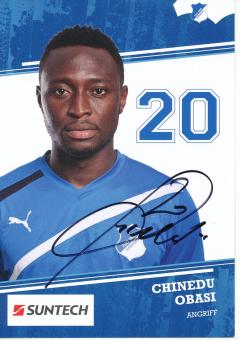Chinedu Obasi  2011/2012   TSG Hoffenheim  Fußball Autogrammkarte original signiert 