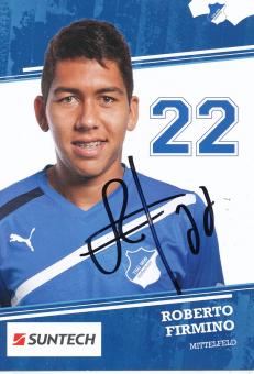 Roberto Firmino   2011/2012   TSG Hoffenheim  Fußball Autogrammkarte original signiert 