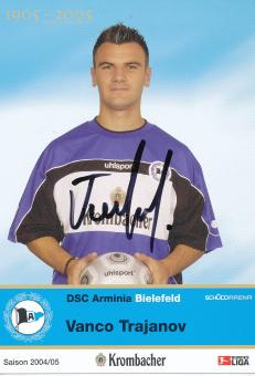 Vanco Trajanov  2004/2005   DSC Arminia Bielefeld   Fußball Autogrammkarte original signiert 