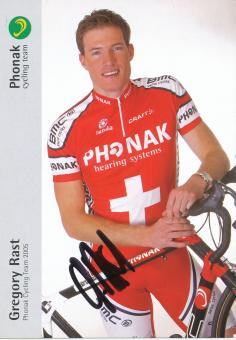 Gregory Rast  Team Phonak  Radsport  Autogrammkarte  original signiert 