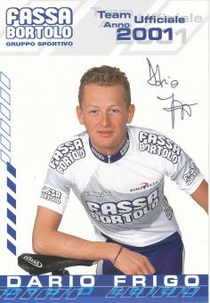 Dario Frigo  Team Fassa Bortolo  Radsport  Autogrammkarte  original signiert 
